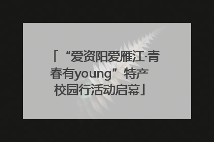 “爱资阳爱雁江·青春有young”特产校园行活动启幕