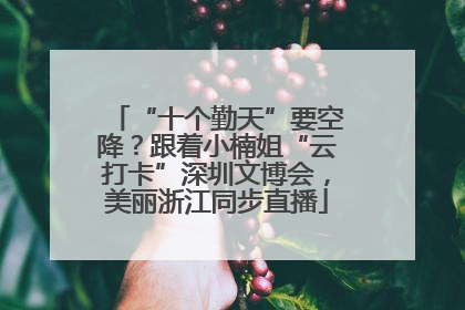 “十个勤天”要空降？跟着小楠姐“云打卡”深圳文博会，美丽浙江同步直播