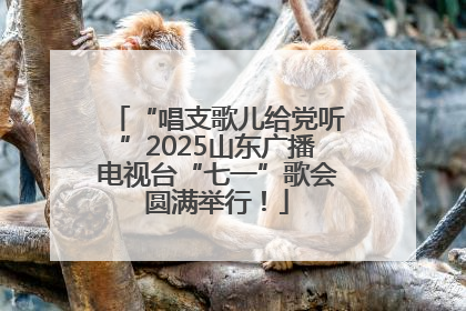 “唱支歌儿给党听”2025山东广播电视台“七一”歌会圆满举行！