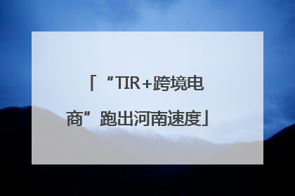 “TIR+跨境电商”跑出河南速度
