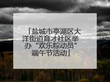 盐城市亭湖区大洋街道育才社区举办“欢乐粽动员”端午节活动