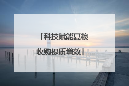 科技赋能夏粮收购提质增效