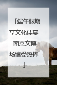 端午假期享文化佳宴 南京文博场馆受热捧