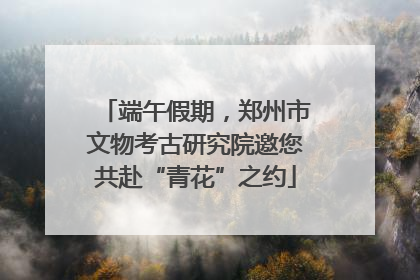 端午假期，郑州市文物考古研究院邀您共赴“青花”之约