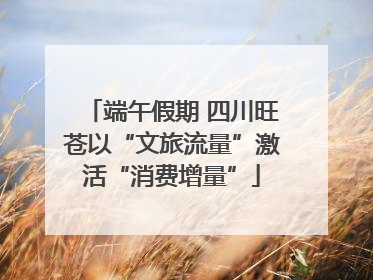 端午假期 四川旺苍以“文旅流量”激活“消费增量”