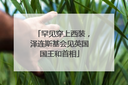 罕见穿上西装，泽连斯基会见英国国王和首相