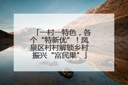 一村一特色，各个“特新优”！凤泉区村村解锁乡村振兴“富民果”