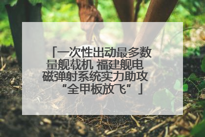 一次性出动最多数量舰载机 福建舰电磁弹射系统实力助攻“全甲板放飞”