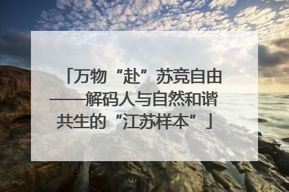万物“赴”苏竞自由——解码人与自然和谐共生的“江苏样本”
