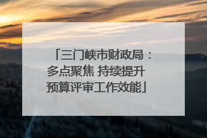 三门峡市财政局：多点聚焦 持续提升预算评审工作效能