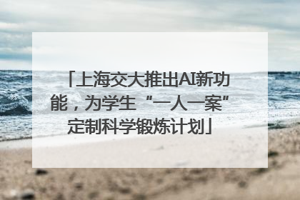 上海交大推出AI新功能，为学生“一人一案”定制科学锻炼计划