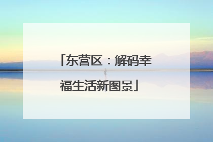 东营区：解码幸福生活新图景