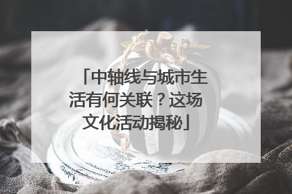 中轴线与城市生活有何关联？这场文化活动揭秘