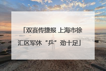 双赛传捷报 上海市徐汇区军休“乒”劲十足