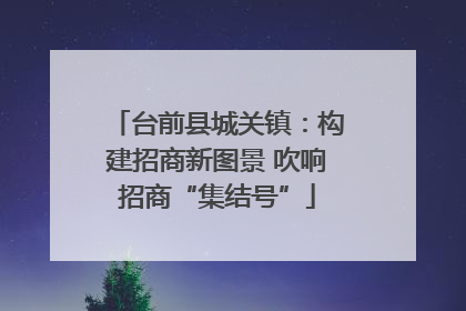 台前县城关镇：构建招商新图景 吹响招商“集结号”