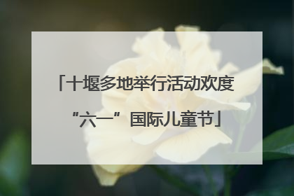 十堰多地举行活动欢度“六一”国际儿童节