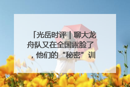 光岳时评｜聊大龙舟队又在全国露脸了，他们的“秘密”训练基地不是秘密！