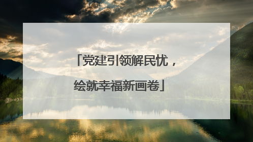 党建引领解民忧，绘就幸福新画卷