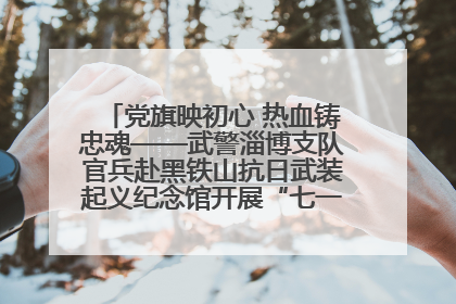 党旗映初心 热血铸忠魂——武警淄博支队官兵赴黑铁山抗日武装起义纪念馆开展“七一”主题党日活动