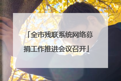 全市残联系统网络募捐工作推进会议召开