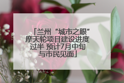 兰州“城市之眼”摩天轮项目建设进度过半 预计7月中旬与市民见面