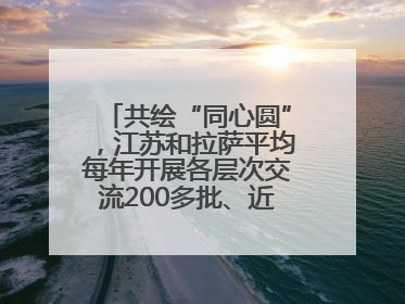 共绘“同心圆”，江苏和拉萨平均每年开展各层次交流200多批、近2000人次
