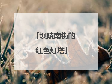 坝陵南街的红色灯塔