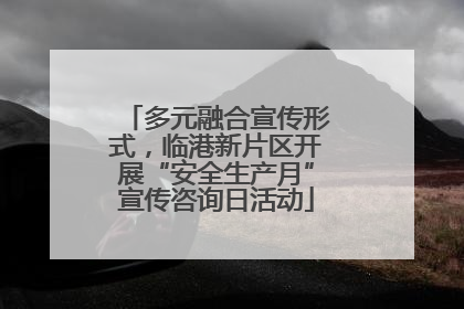 多元融合宣传形式，临港新片区开展“安全生产月”宣传咨询日活动