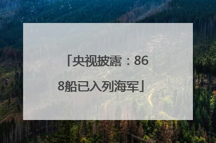 央视披露：868船已入列海军