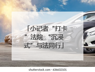 小记者“打卡”法院 “沉浸式”与法同行