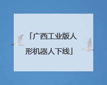 广西工业版人形机器人下线
