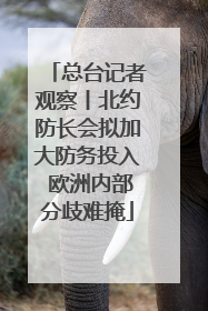 总台记者观察丨北约防长会拟加大防务投入 欧洲内部分歧难掩
