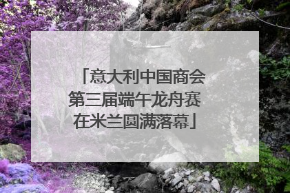 意大利中国商会第三届端午龙舟赛在米兰圆满落幕