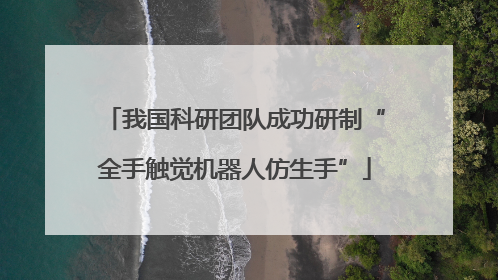 我国科研团队成功研制“全手触觉机器人仿生手”
