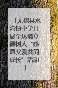 无棣县水湾镇中学开展全环境立德树人“感恩父爱共同成长”活动