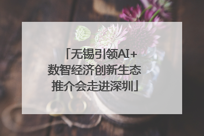 无锡引领AI+数智经济创新生态推介会走进深圳