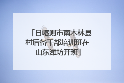 日喀则市南木林县村后备干部培训班在山东潍坊开班