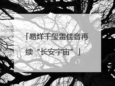 易烊千玺雷佳音再续“长安宇宙”