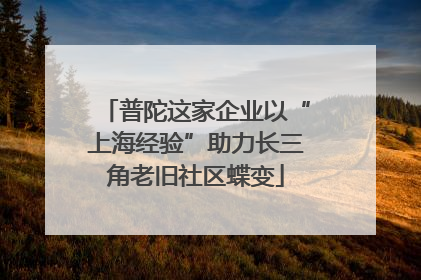 普陀这家企业以“上海经验”助力长三角老旧社区蝶变