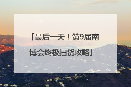 最后一天！第9届南博会终极扫货攻略