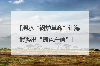 浠水“锅炉革命”让海鳗游出“绿色产值”