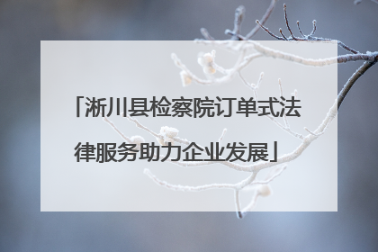 淅川县检察院订单式法律服务助力企业发展