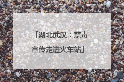 湖北武汉：禁毒宣传走进火车站