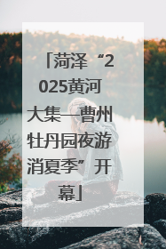 菏泽“2025黄河大集—曹州牡丹园夜游消夏季”开幕