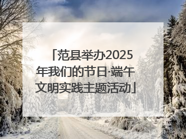 范县举办2025年我们的节日·端午文明实践主题活动
