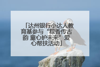达州银行小达人教育基参与“粽香传古韵 童心护未来”爱心帮扶活动
