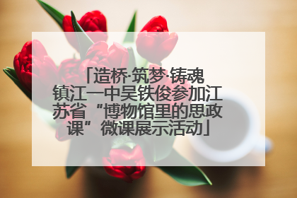 造桥·筑梦·铸魂 镇江一中吴铁俊参加江苏省“博物馆里的思政课”微课展示活动