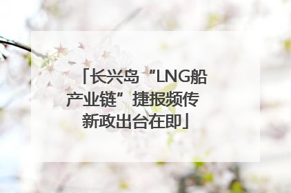 长兴岛“LNG船产业链”捷报频传 新政出台在即