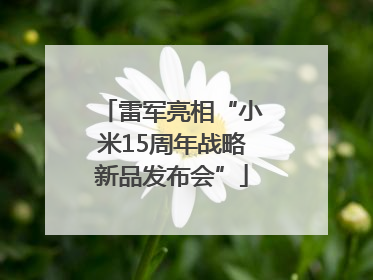 雷军亮相“小米15周年战略新品发布会”