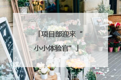 项目部迎来“小小体验官”